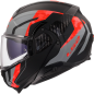 Casque Modulable LS2 FF910 Advant II Triple Rouge gris noir mat