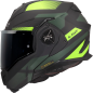Casque modulaire LS2 Advant X Nova noir mat / vert jaune fluo