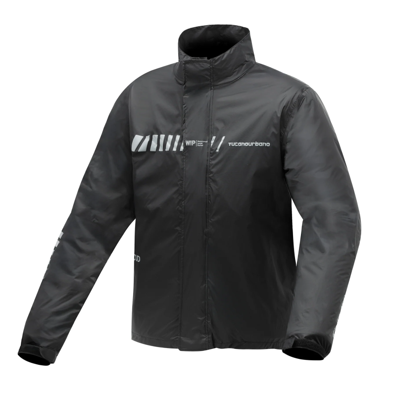 Tucano Urbano 575 SET Mixte - Ensemble Imperméable Pluie Giacca E Pantaloni Noir/Jaune Fluo