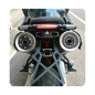 Portamatrículas Mad Doctor para Yamaha MT-03 regulable con grupo óptico + intermitentes