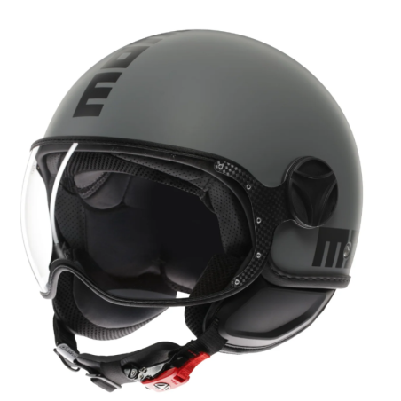 Momo design CLASSIC helm mat grijs zwart E2206
