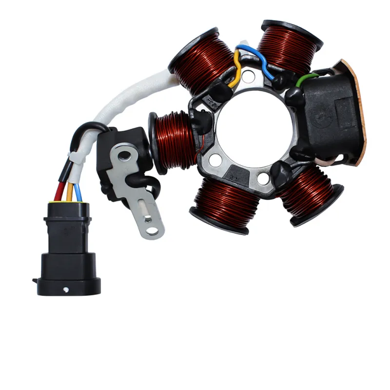 Stator pour PIaggio 50 ZIp, vespa, Liberty, gilera Runner, Aprilia SR, bobine 6 pôles Stator pour PIaggio 50 ZIp, vespa, Liberty, gilera Runner, Aprilia SR, bobine 6 pôles