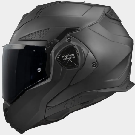 LS2 FF901 Advant X Solid Matt Black Fiber Modular Helmet