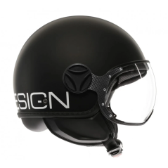 Momo design CLASSIC helm mat zwart wit E2206