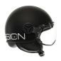 Momo design CLASSIC helm mat zwart wit E2206
