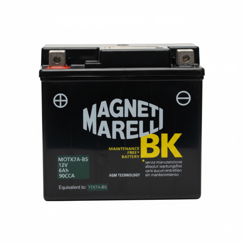 Batería Magneti Marelli YTX7A-BS MOTX7A-BS 6A, 150x87x93mm Batería Magneti Marelli YTX7A-BS MOTX7A-BS 6A, 150x87x93mm