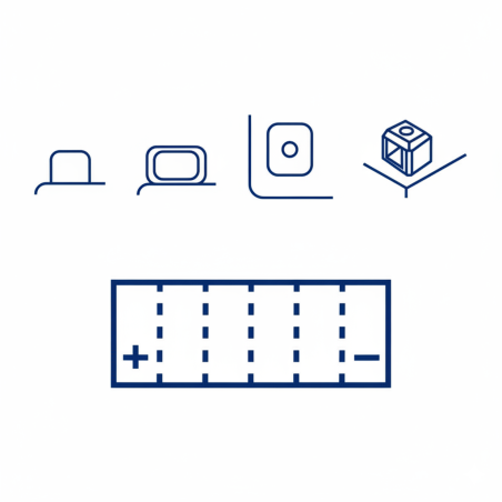 Batteria Magneti Marelli YTX7A-BS MOTX7A-BS 6A, 150x87x93mm