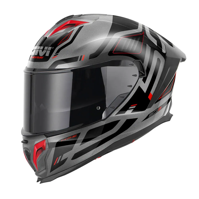 Givi 50.3 Quasar helmet black titanium glossy red