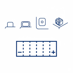 Battery Magneti Marelli MOTX4L-BS, YTX4L-BS, 12 V 3Ah 113x70x85mm CCA 50