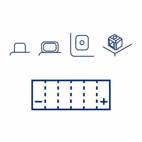 Battery Magneti Marelli MOTX4L-BS, YTX4L-BS, 12 V 3Ah 113x70x85mm CCA 50