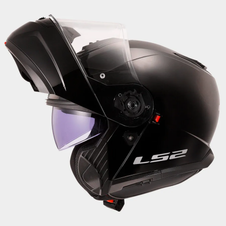 LS2 FF908 Strobe II Solid Mattschwarz Klapphelm
