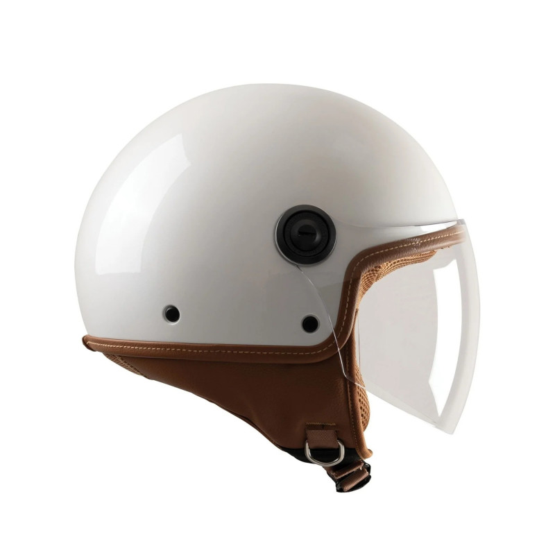 Casco demi-Jet Tucano Urbano El jettin 6.0 bianco perla lucido Casco demi-Jet Tucano Urbano El jettin 6.0 bianco perla lucido