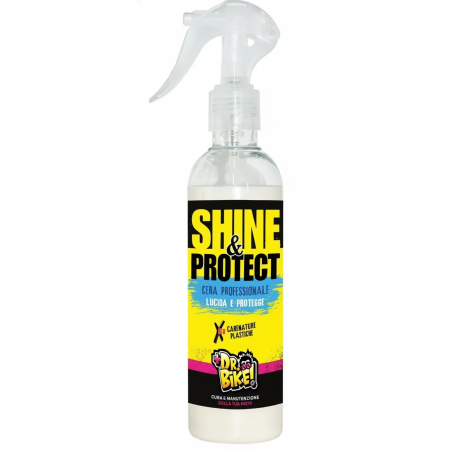 Spray cera Shine y Protect Dr.Bike para motos y scooters