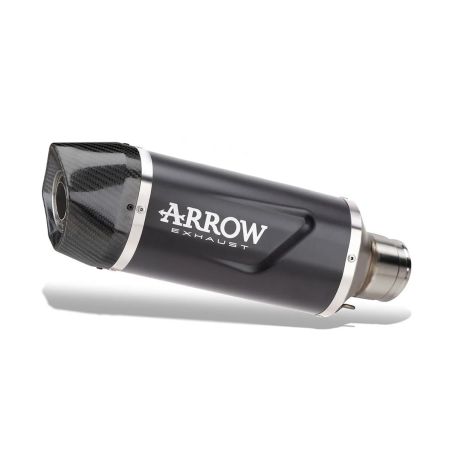 Terminale di scarico Arrow Indy race evo Alluminio Dark versione corta per Honda Forza 750 2025-2027