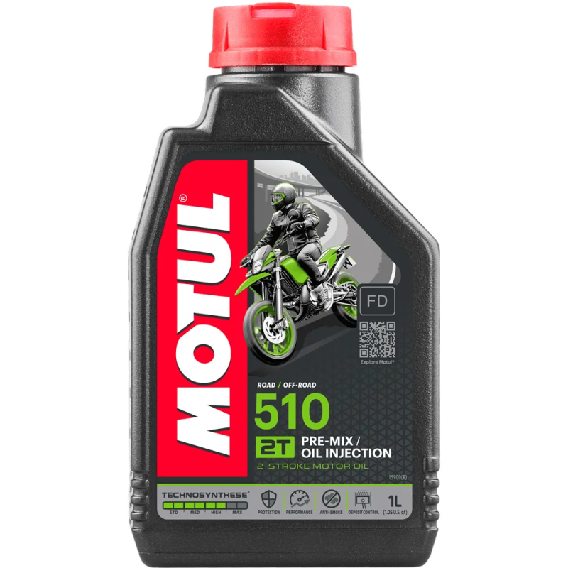 Huile moteur pour moteurs 2 temps Motul 510 Huile moteur pour moteurs 2 temps Motul 510