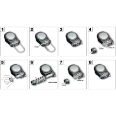 Lucchetto antifurto a cavo per casco Kappamoto KS220