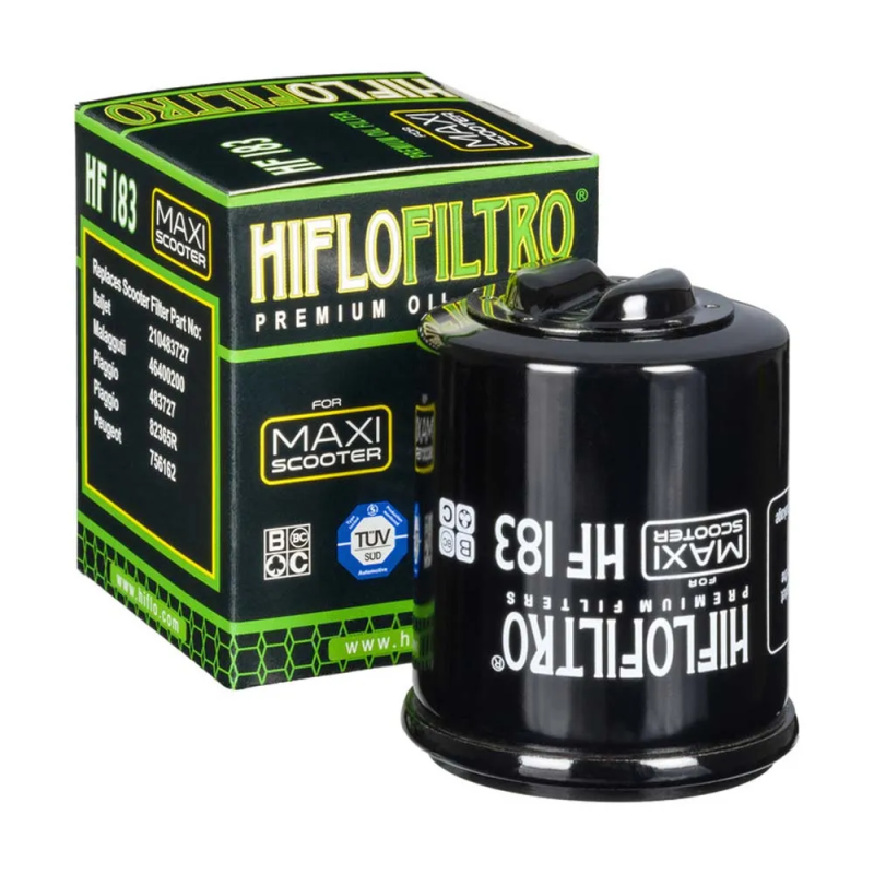 Hiflo HF183 Motoroliefilter voor Piaggio liberty-vespa-runner-scarabeo 125-150-200-300 Motoren