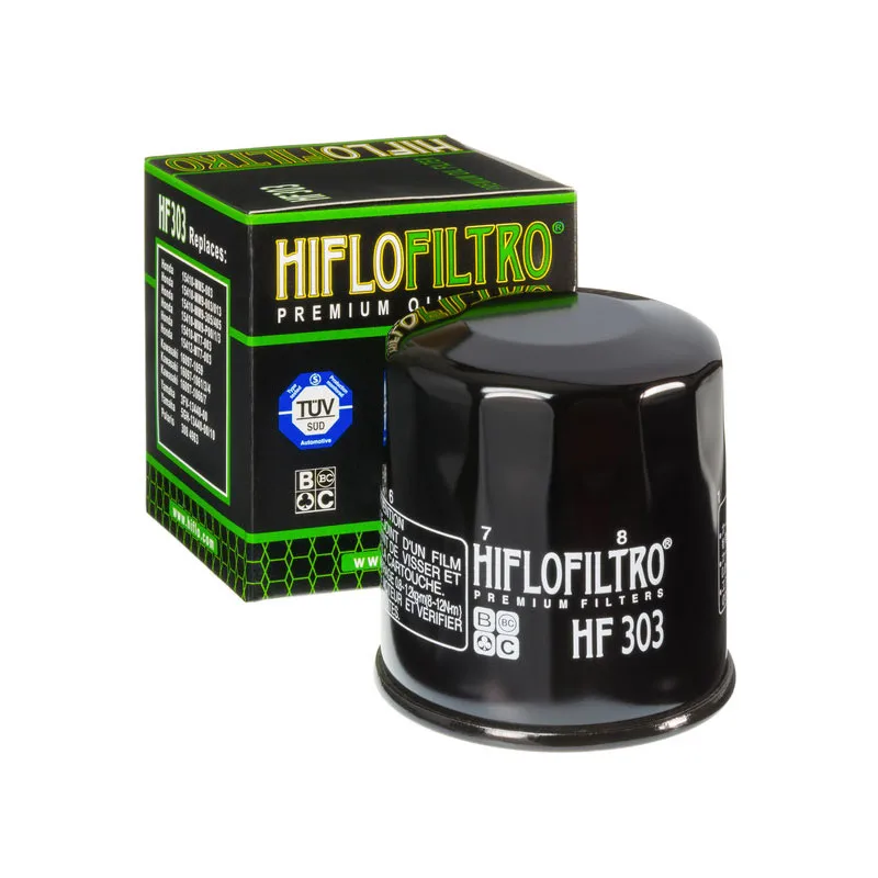 Filtro de aceite de motor Hiflo HF303 para motores Honda-Kawasaki-Yamaha Filtro de aceite de motor Hiflo HF303 para motores Honda-Kawasaki-Yamaha