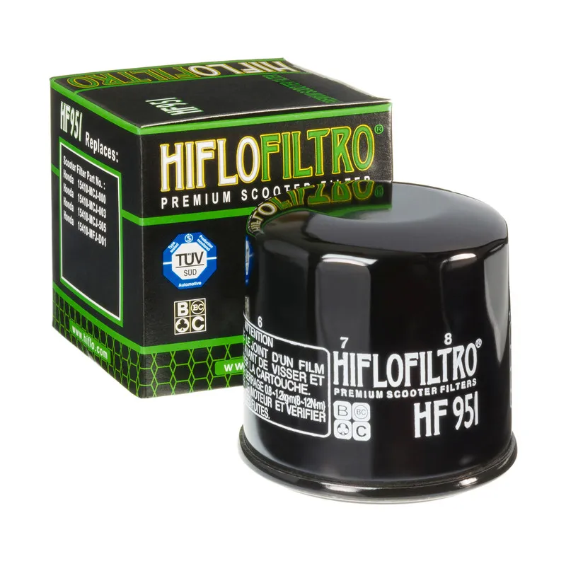 Hiflo HF951 Motoroliefilter voor Honda SH 300-350, Forza 250-300, Silver Wing 400-600, SW-T 400-600 Hiflo HF951 Motoroliefilter voor Honda SH 300-350, Forza 250-300, Silver Wing 400-600, SW-T 400-600