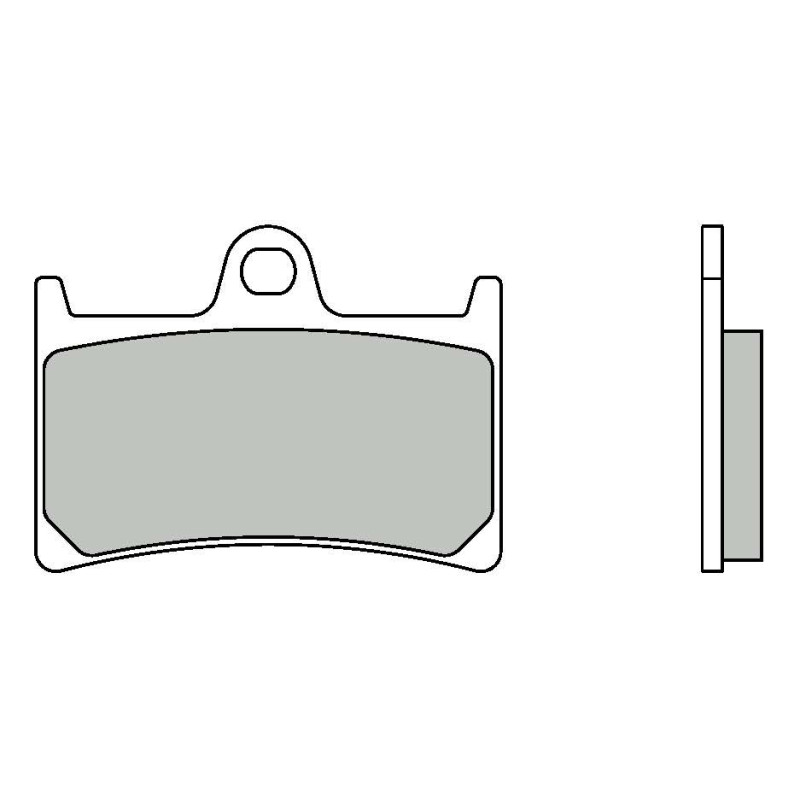 Plaquette de frein arrière EBC Carbon SFAC252 pour Yamaha TMAX 500 08-11, T-MAX 530 12-19, TMAX 560 20-26