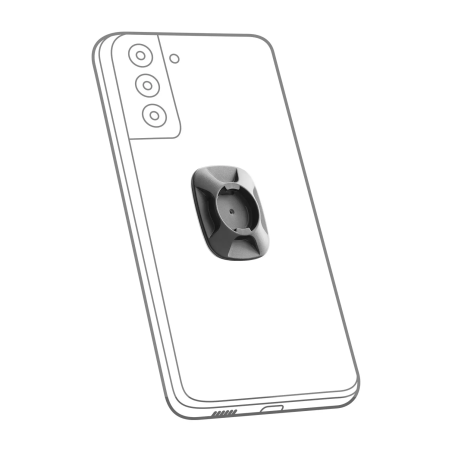 Optiline 90426 adhesive plate for smartphone cases for Duolock systems