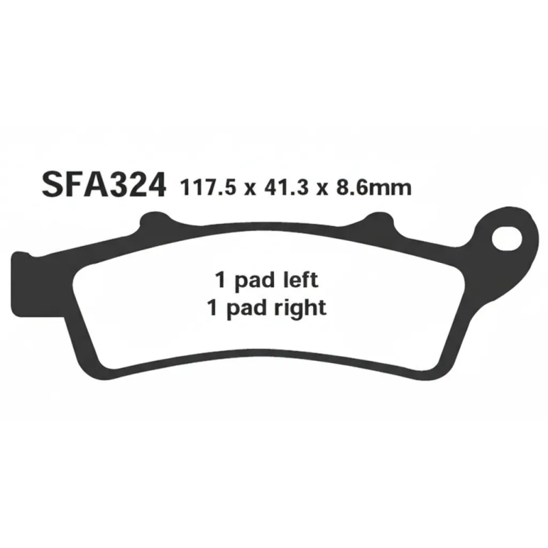 EBC Carbon SFAC324 Front Brake Pad Atlantic-Scarabeo 125-150,  K-XCTI 125-300, X-town 125-300, People 300 S
