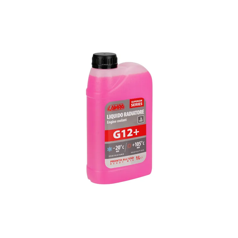 Red Antifreeze Liquid G12+ Superior 1L Lampa