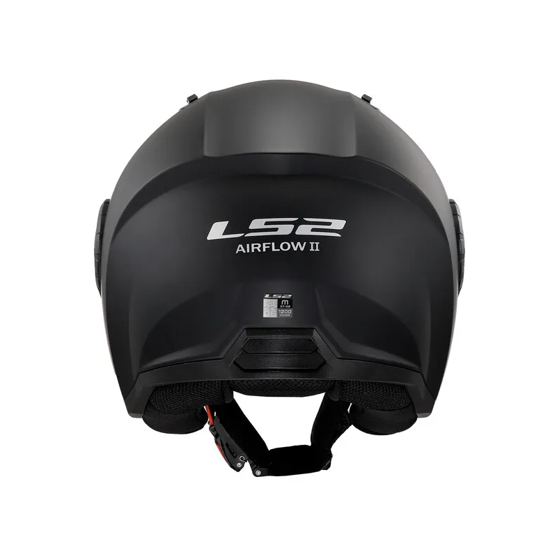 Casco jet LS2 Airflow II Nero opaco