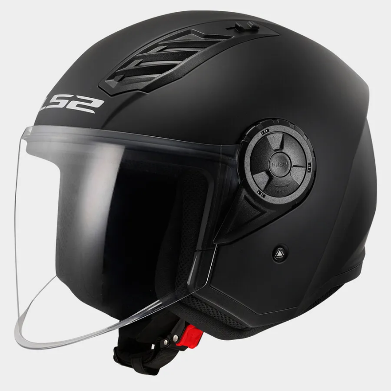 Casco jet LS2 Airflow II Negro mate