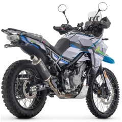 Escape Arrow Indy Race Evo de aluminio oscuro con tapa final de acero , para CF Moto MT 450 2024