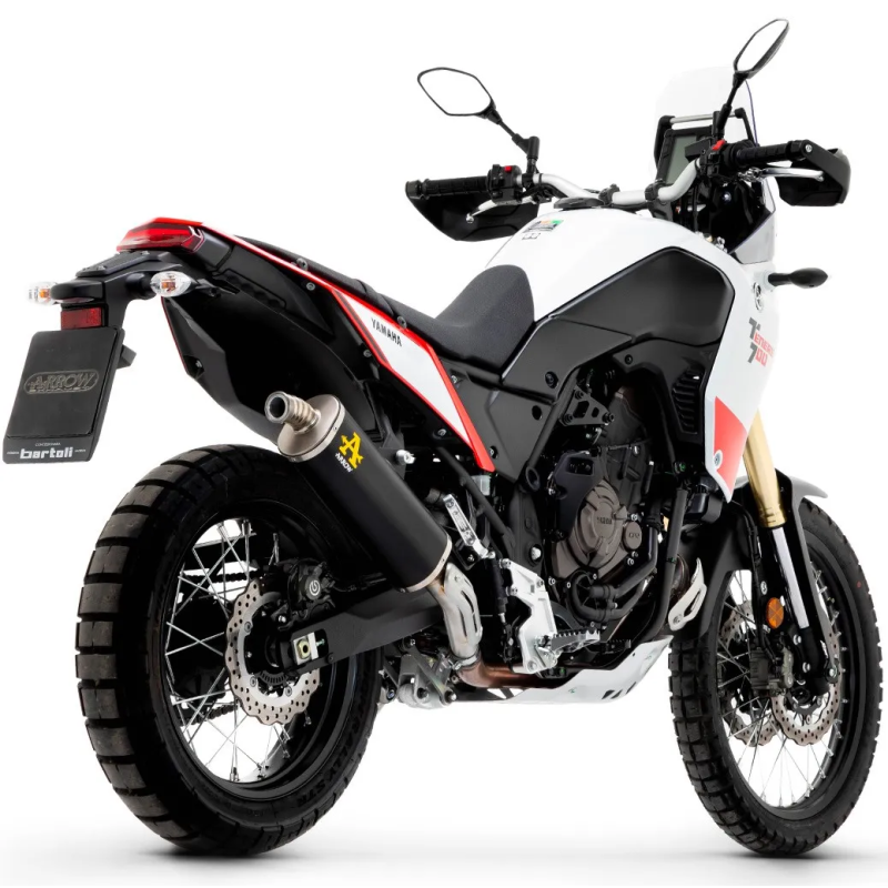 Terminale di scarico Arrow Indy race Alluminio Dark fondello ixon per Yamaha Tenere 700 21-24