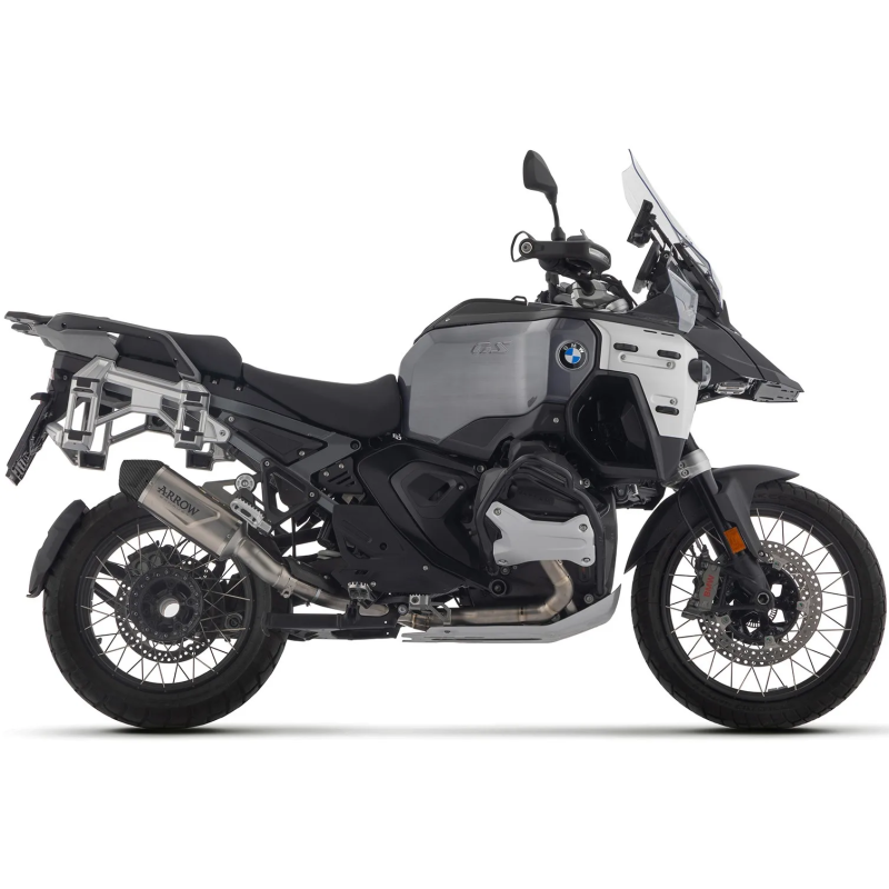 Terminale di scarico Arrow Indy race evo Titanio per BMW R1300 GS 2024-2026, R 1300 GS Adventure 2024-2026