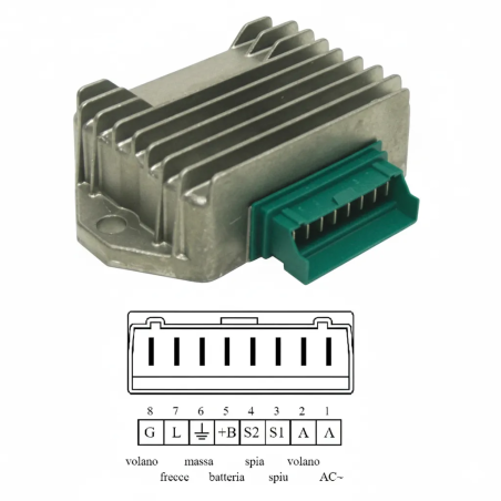 Voltage Regulator for Aprilia Scarabeo 50 / SR 50, Gilera Runner 50 / Stalker 50, Piaggio  Liberty 50 / Vespa LX 50 / ZIP 50
