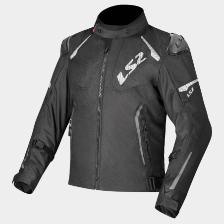 Chaqueta moto LS2 Zoom hombre impermeable negra