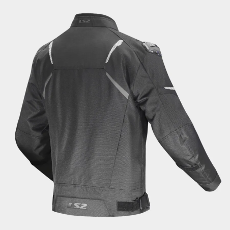 Chaqueta moto LS2 Zoom hombre impermeable negra
