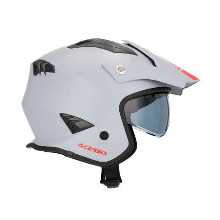 Casco Jet Acerbis Aria 2206 Gris claro mate