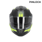 Klapphelm Acerbis Serel 2206 noir gris jaune fluo mat