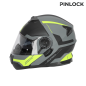 Klapphelm Acerbis Serel 2206 noir gris jaune fluo mat
