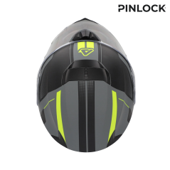 Klapphelm Acerbis Serel 2206 noir gris jaune fluo mat