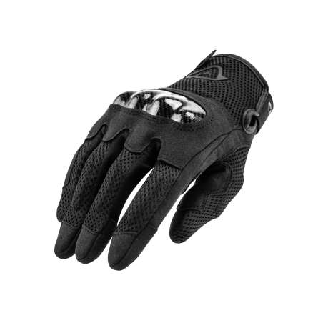 Acerbis Ramsey MY Vented Black Summer Motorcycle Gloves CE