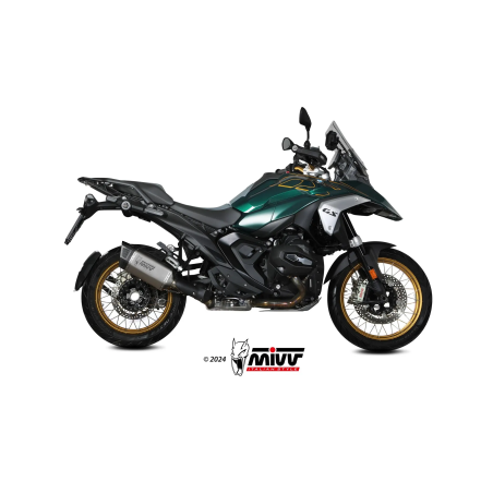 Silenciador de escape Mivv SR-1 Titanio para BMW R 1300 GS 2024-2026, R 1300 GS Adventure 2024-2026