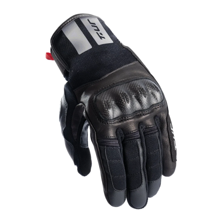 TUR G-Speed Men's Black Motorcycle Gloves CE