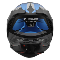 LS2 FF818 Storm III Komai Integralhelm - Blau Schwarz Matt