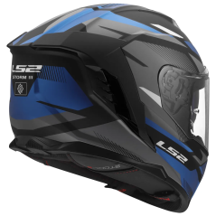 Casque intégral LS2 FF818 Storm III Komai bleu noir mat