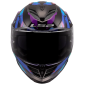 Casco integral LS2 FF818 Storm III Kaos negro púrpura azul brillante Casco integral LS2 FF818 Storm III Kaos negro púrpura azul brillante
