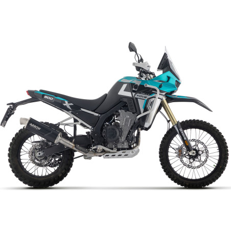 Terminale di scarico Arrow Indy race Alluminio Dark fondello inox per Kove 800X PRO / 800X Rally 25-26