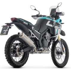 Silencieux Arrow Indy Race en Titane avec embout en acier, pour Kove 800X PRO / 800X Rally 25-26
