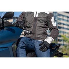 LS2 RAY II Sommer-Motorradhandschuhe Herren Schwarz
