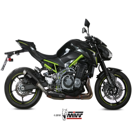 Mivv GP Pro zwarte uitlaat voor Kawasaki Z900 2017-2019