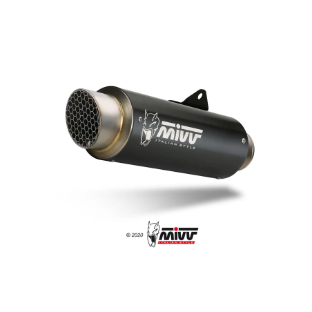 Mivv GP Pro zwarte uitlaat voor Kawasaki Z900 2020-2024